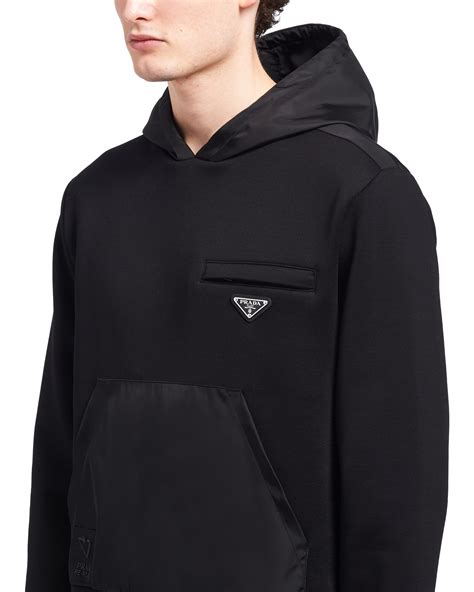 prada nylon hoodie.